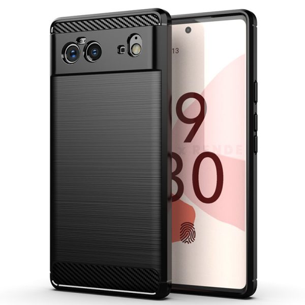 Ovitek Carbon Flexible za Google Pixel 6 Black