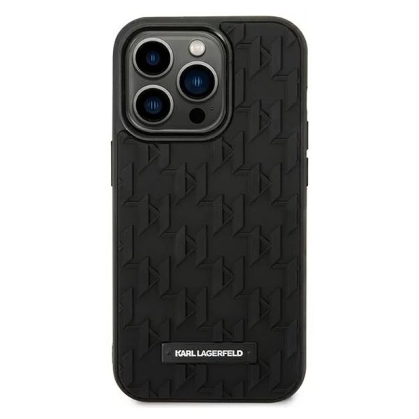 Ovitek Karl Lagerfeld iPhone 14 Pro Max 3D Monogram črna