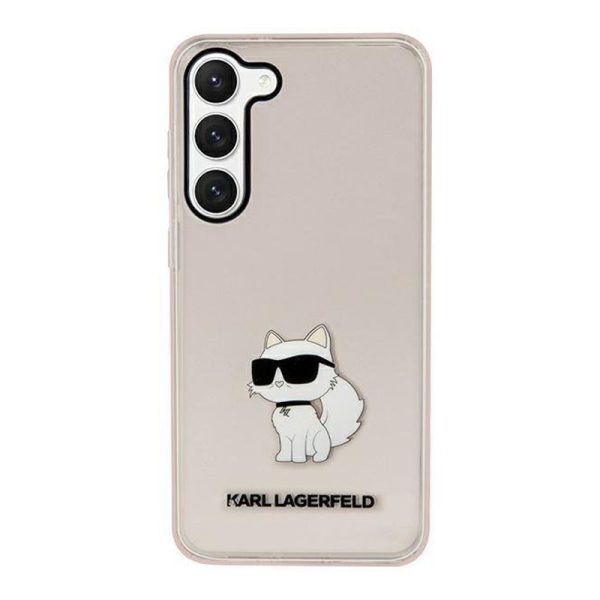 Ovitek Karl Lagerfeld Samsung S23+ Ikonik Choupette Pink