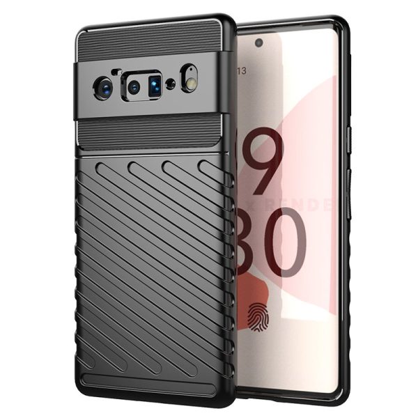 Ovitek Thunder Flexible Tough Rugged Cover TPU za Google Pixel 6 Pro Black