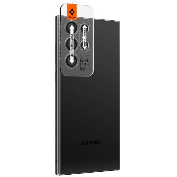 Spigen zaščitno steklo "EZ FIT" za kamero za Galaxy S22 Ultra