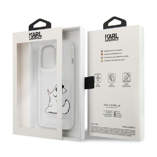Ovitek Karl Lagerfeld iPhone 14 Pro Choupette Fun