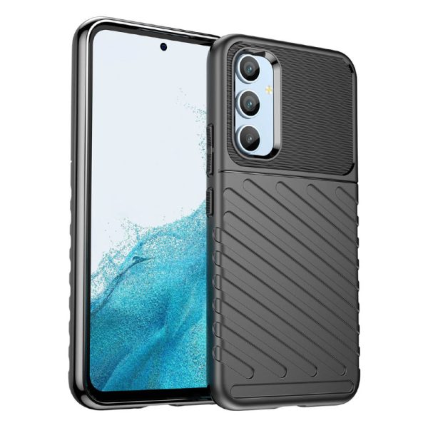 Silikonski ovitek Thunder Case za Samsung A54 črna