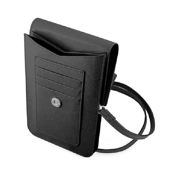 Guess ročna torbica za telefon GUWBSATMBK Saffiano Black