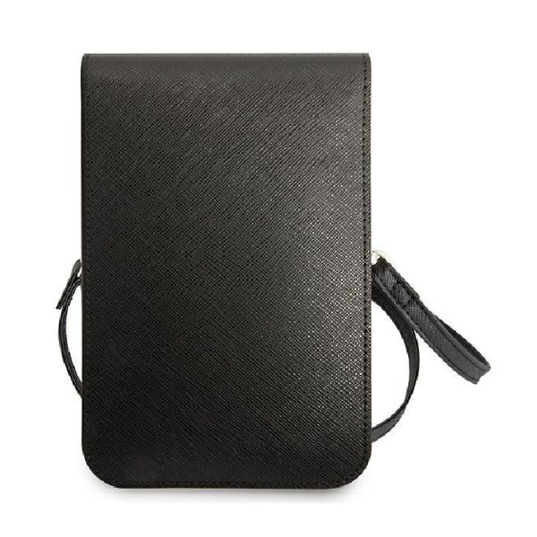 Guess ročna torbica za telefon GUWBSATMBK Saffiano Black