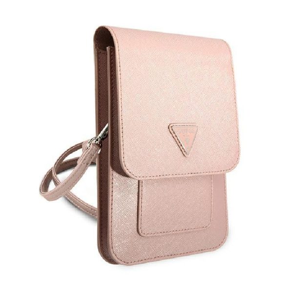 Guess ročna torbica za telefon GUWBSATMPI Saffiano Pink
