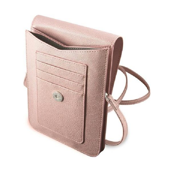 Guess ročna torbica za telefon GUWBSATMPI Saffiano Pink