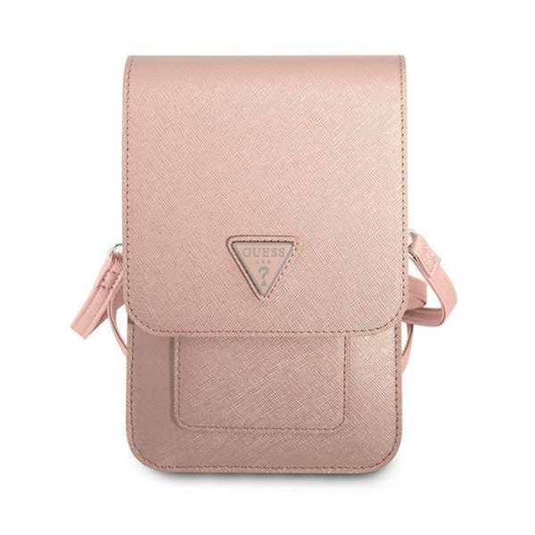 Guess ročna torbica za telefon GUWBSATMPI Saffiano Pink