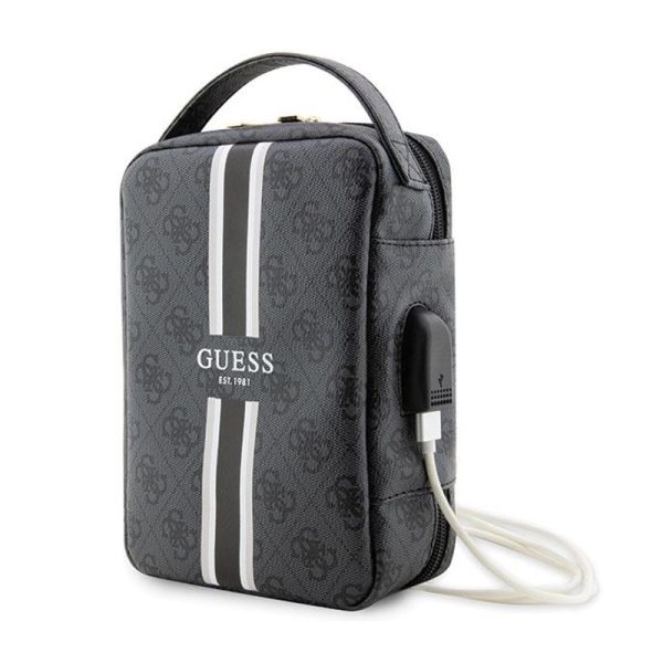 Guess torbica GUHBP4RPSK 4G Printed Stripes Black
