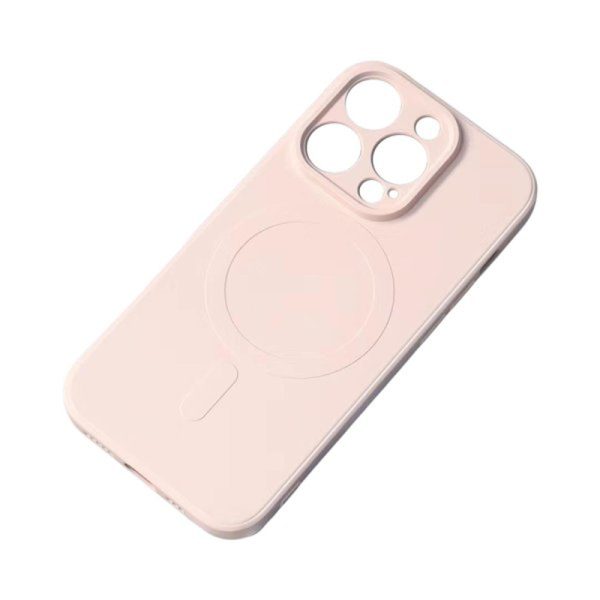 Silikonski ovitek za iPhone 15 z MagSafe Pink