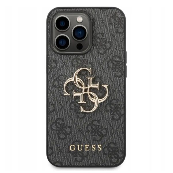 Ovitek Guess 4G Big Metal Logo za Apple iPhone 15 Plus - črna