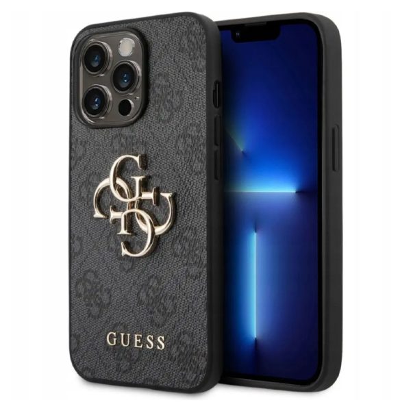Ovitek Guess 4G Big Metal Logo za Apple iPhone 15 Plus - črna