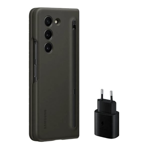 Ovitek + Adapter TA800 25W Starter Pack za Galaxy Z Fold 5 - črna