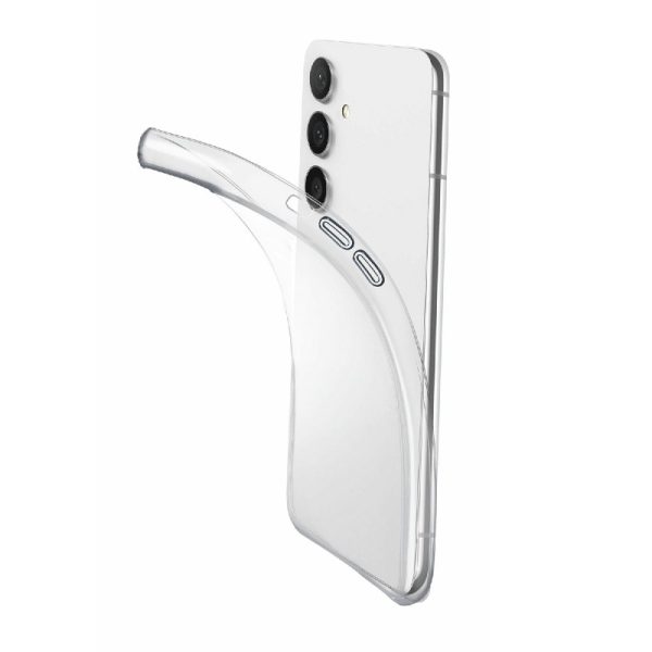 Silikonski ovitek CellularLine FINE za Samsung S24 prozoren