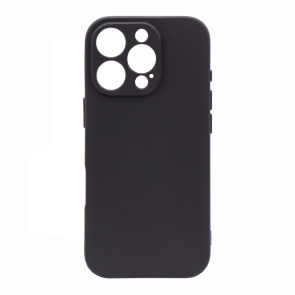 Silikonski ovitek MATT za iPhone 16 Pro črna