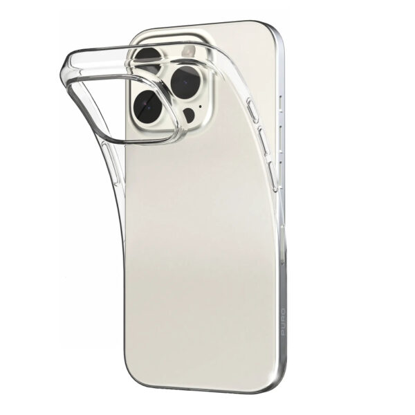 Silikonski ovitek Puro za iPhone 16 Pro Prozoren