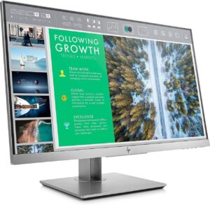 60 45 cm  23.8  Full HD 1920x1080 at 60 Hz  resposne time 5 ms  VGA   DisplayPort  HDMI  2 x USB  1x USB-B