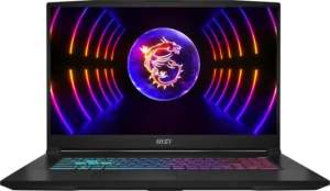 Intel Core i5-13420H (2 1 - 4 6 GHz)  16 GB (2x8GB) DDR5-5200  SSD 512 GB M.2 PCIe NVMe  43 9 cm (17 ) FHD (1920x1080) IPS LED 144 Hz  NVIDIA GeForce RTX 4050 Max-Q (6 GB GDDR6)  HDMi 2.1  1x USB-C 3.2 Gen1 (DisplayPort)  2x USB-A 3.2 Gen1 (5Gbps)  1x USB-A 2.0  Wi-Fi 6E  Bluetooth 5.3  Webcam  Backlit RGB Kbd.  Microsoft Windows 11 Home (64-bit)