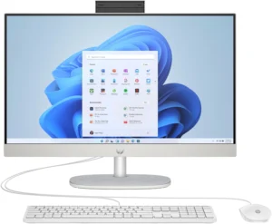 Intel Core i5-1334U (1 3 GHz)  8 GB DDR4-3200  SSD 512 GB M.2 PCIe NVMe  60 45 cm (23 8) FHD (1920x1080) UWVA LED  Intel Iris Xe Graphics (IGP)  HDMI  1x USB-C 3.2 Gen1 (5 Gbps)  2x USB-A 3.2 Gen1 (5 Gbps)  2x USB-A 2.0  Wi-Fi 6  Bluetooth 5.3  Webcam  Wired Kbd.  Microsoft Windows 10 Pro (64-bit)