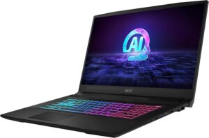 AMD Ryzen™ 7 8845HS   3 8 GHz   Octa-Core (8C 16T)   Turbo Speed 5 1 GHz  32 GB DDR5 SODIMM  1 TB NVMe SSD  43 9 cm (17 3)  Matiran (AntiGlare  matt)  FHD   1920 x 1080  NVIDIA® GeForce RTX™ 4070 Max-Q  HDMI  USB-C  3x USB  Backlit keyboard  bluetooth  Microsoft Windows 11 Home (64-bit)