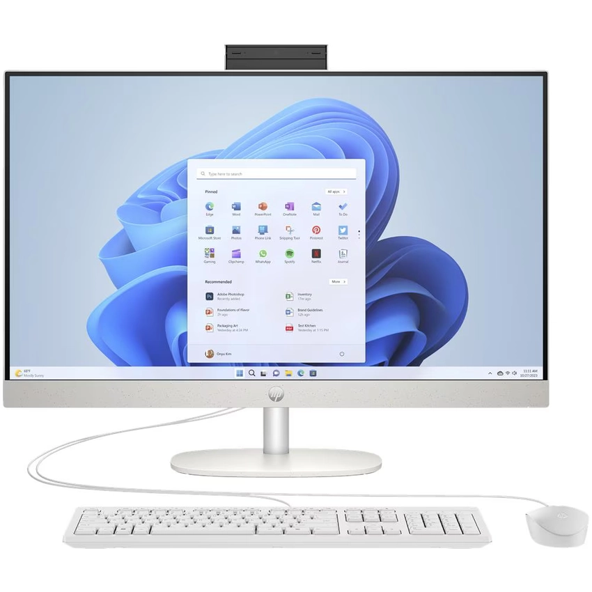 Intel Core Ultra 5 125U (1 3 GHz) 16 GB (2x8GB) DDR5-5600 SSD 512 GB M.2 PCIe NVMe 60 45 cm (23 8 ) FHD (1920x1080) UWVA LED Intel Arc Graphics (IGP) HDMI 1x USB-C 3.2 Gen1 (5Gbps) 2x USB-A 3.2 Gen1 (5Gbps) 2x USB-A 2.0 Wi-Fi 6 Bluetooth 5.3 Webcam Wired Kbd. Microsoft Windows 11 Home (64-bit)