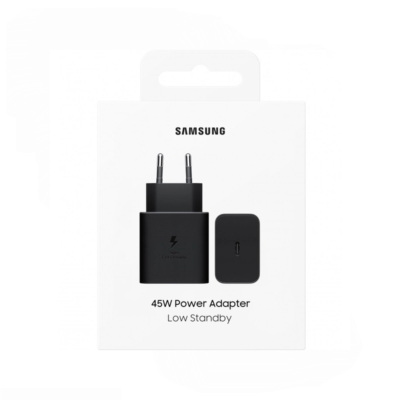 Hitri polnilec SAMSUNG Power Adapter 45W EP-T4511 USB-C črn