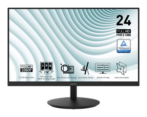 60 96 cm (24)  1920 x 1080  5 ms  HDMI  VGA  s: 1000:1   d: 100000000:1  250 cd m2  178° 178°