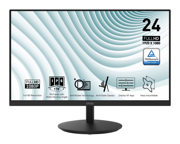 60 96 cm (24) 1920 x 1080 5 ms HDMI VGA s: 1000:1 d: 100000000:1 250 cd m2 178° 178°