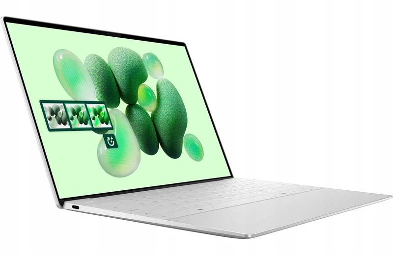 Intel® Core™ Ultra 7 258V 3 3 GHz Octa-Core (8C 8T) Turbo Speed 4 8 GHz 32 GB LPDDR5 ONBOARD 1 TB NVMe SSD 33 8 cm (13 3) Sijajni (BrightView gloss) 2.8K 2880 x 1800 Intel Thunderbolt Backlit keyboard bluetooth Microsoft Windows 11 Home (64-bit) Manjša udrtina na robu prenosnika levo spredaj.