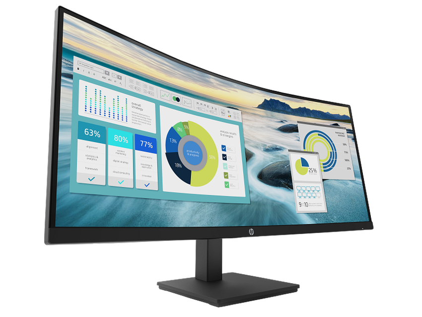 Monitor HP P34hc G4 86,4 cm (34″) 3440x1440 (UWQHD) VA LED 100 Hz ukrivljen - slika 2